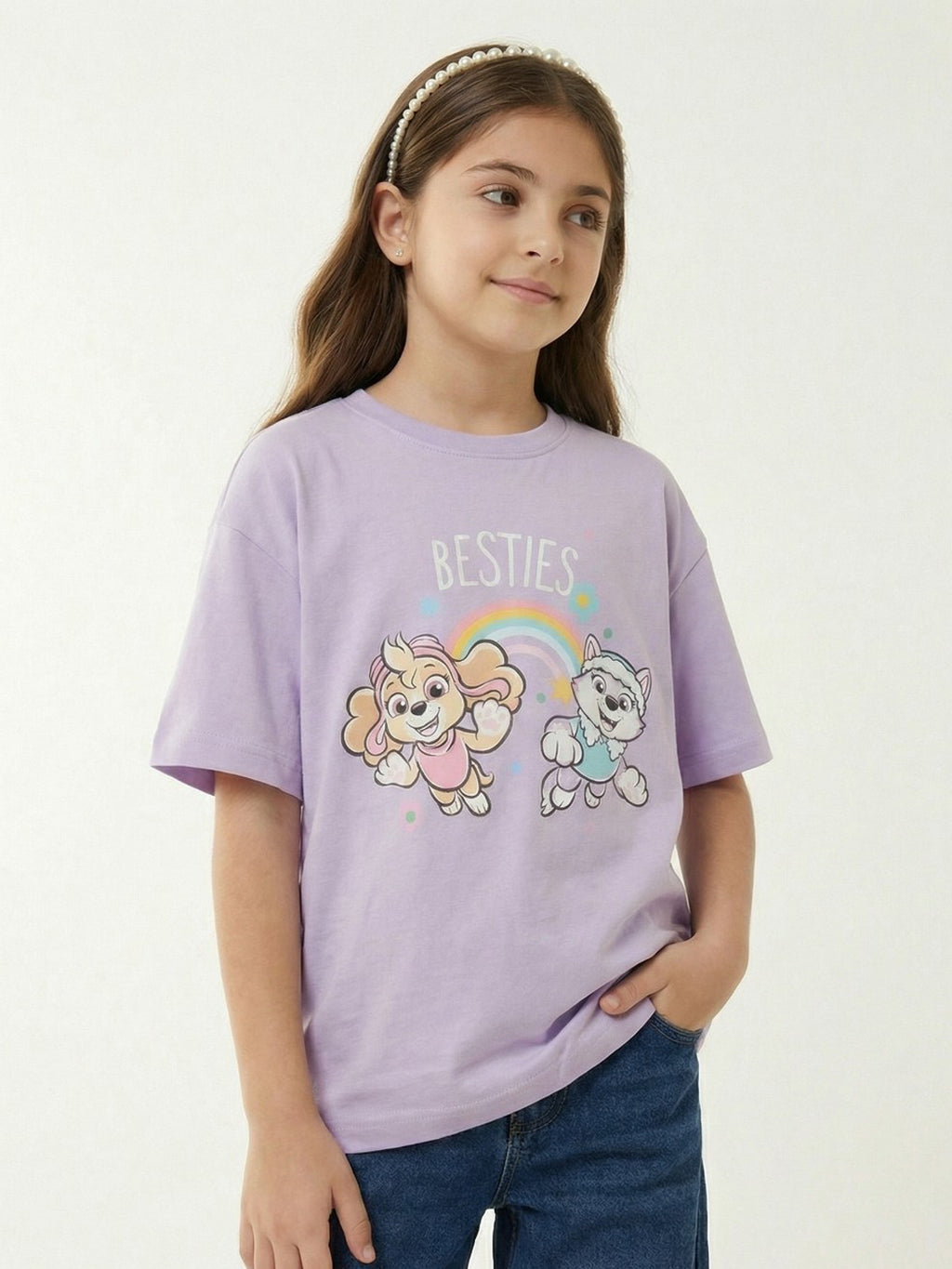 Paw Patrol Best Friends Lavender Kids  T-Shirt