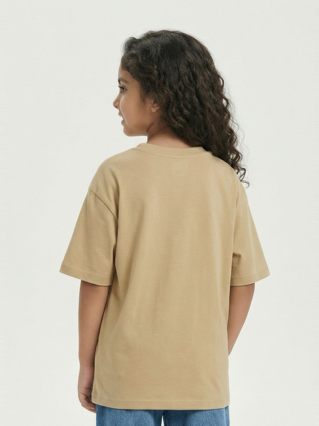 Garfield Ice Cream Graphic Beige Kids  T-Shirt