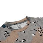 camouflage printed baby tshirt shorts set closeup