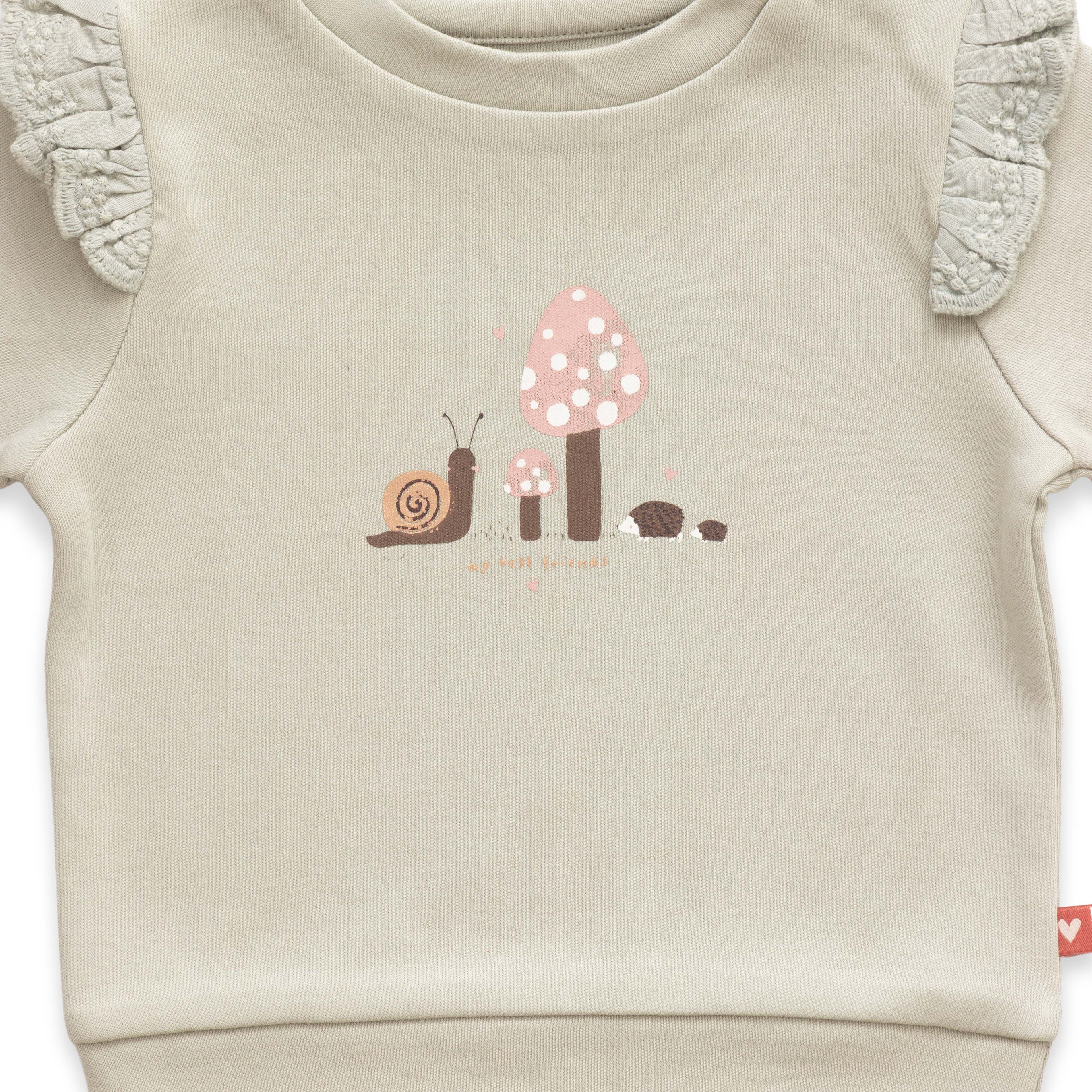 Adorable Green & Pink Pastel Theme Mushroom Designer Baby Layette Pack