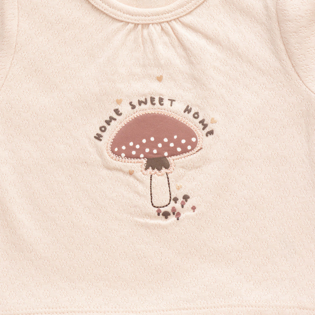 Adorable Green & Pink Pastel Theme Mushroom Designer Baby Layette Pack