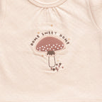 Adorable Green & Pink Pastel Theme Mushroom Designer Baby Layette Pack