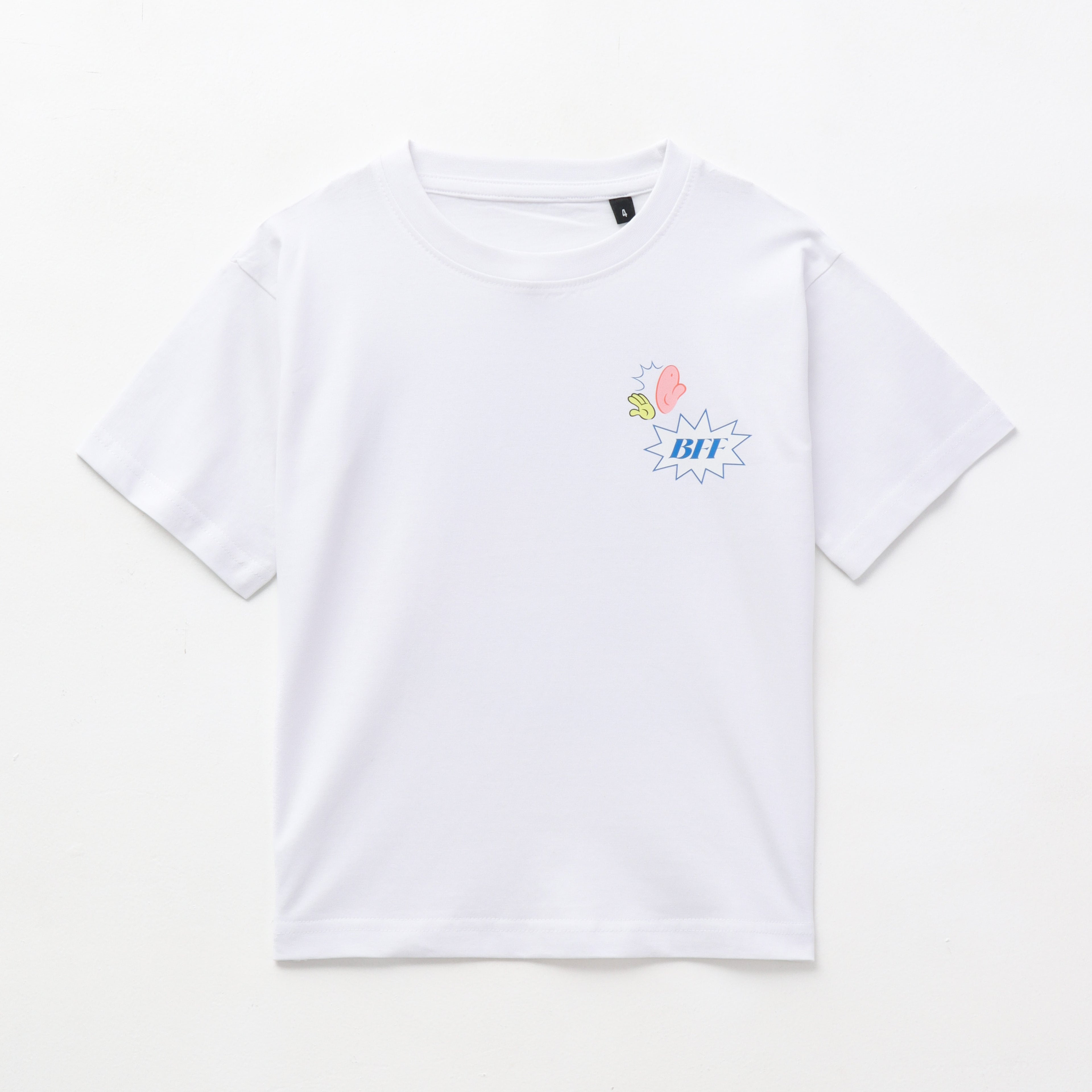 BFF_Fist_Bump_Cartoon_Print_Kids_T-Shirt_Sponge_Bop