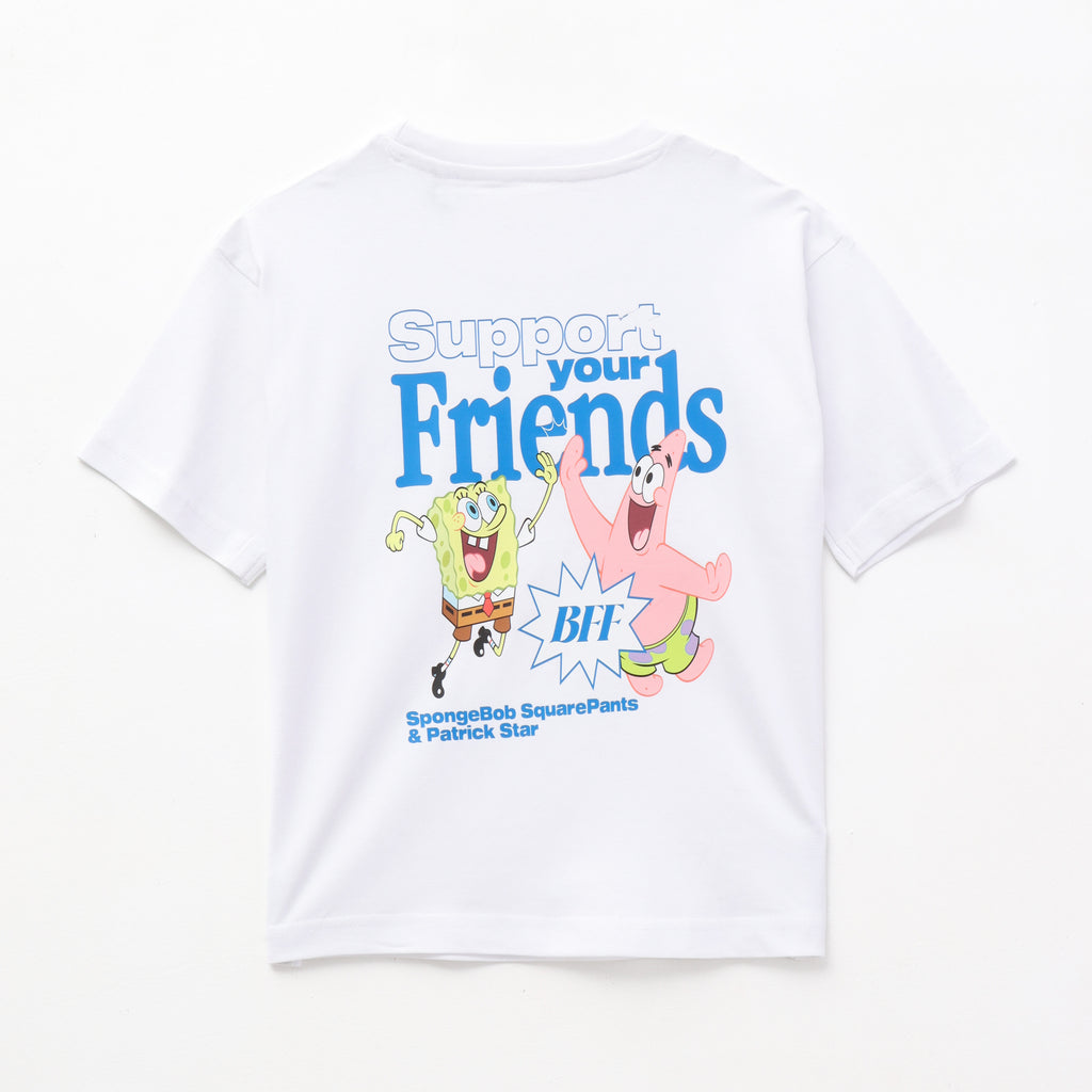 BFF_Fist_Bump_Cartoon_Print_Kids_T-Shirt_Sponge_Bop