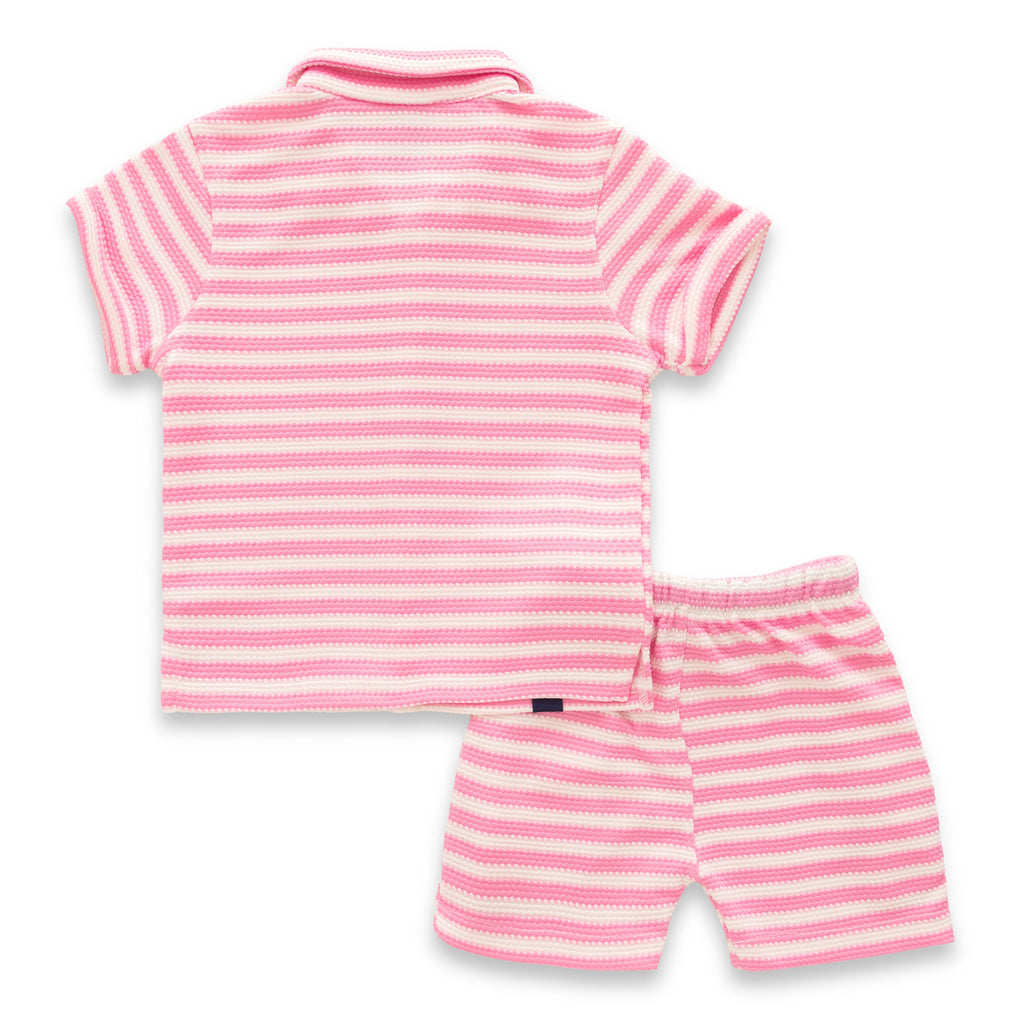 pink boys shirt with shorts back