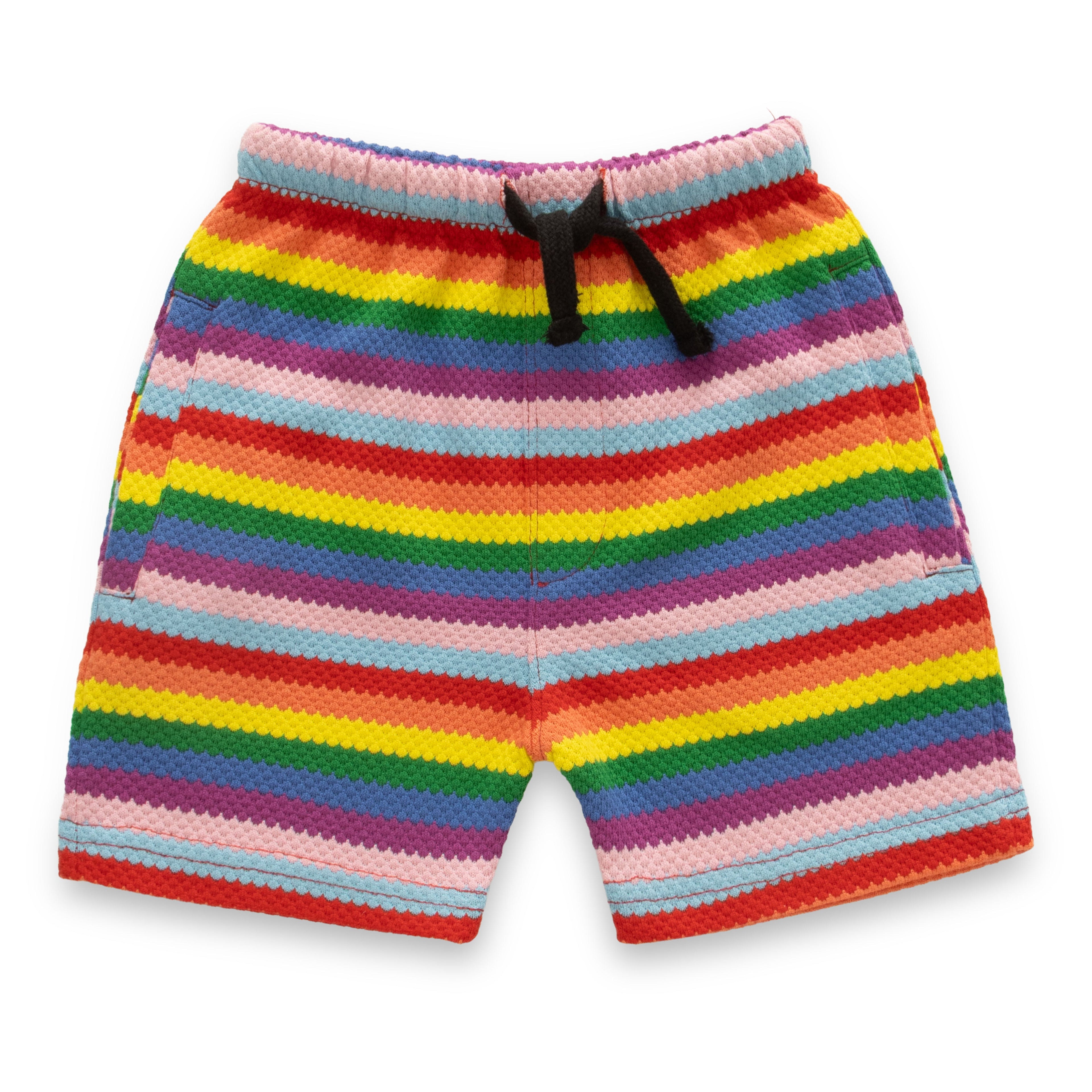 rainbow stripes boys shorts
