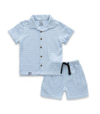stripes boys shirt with shorts