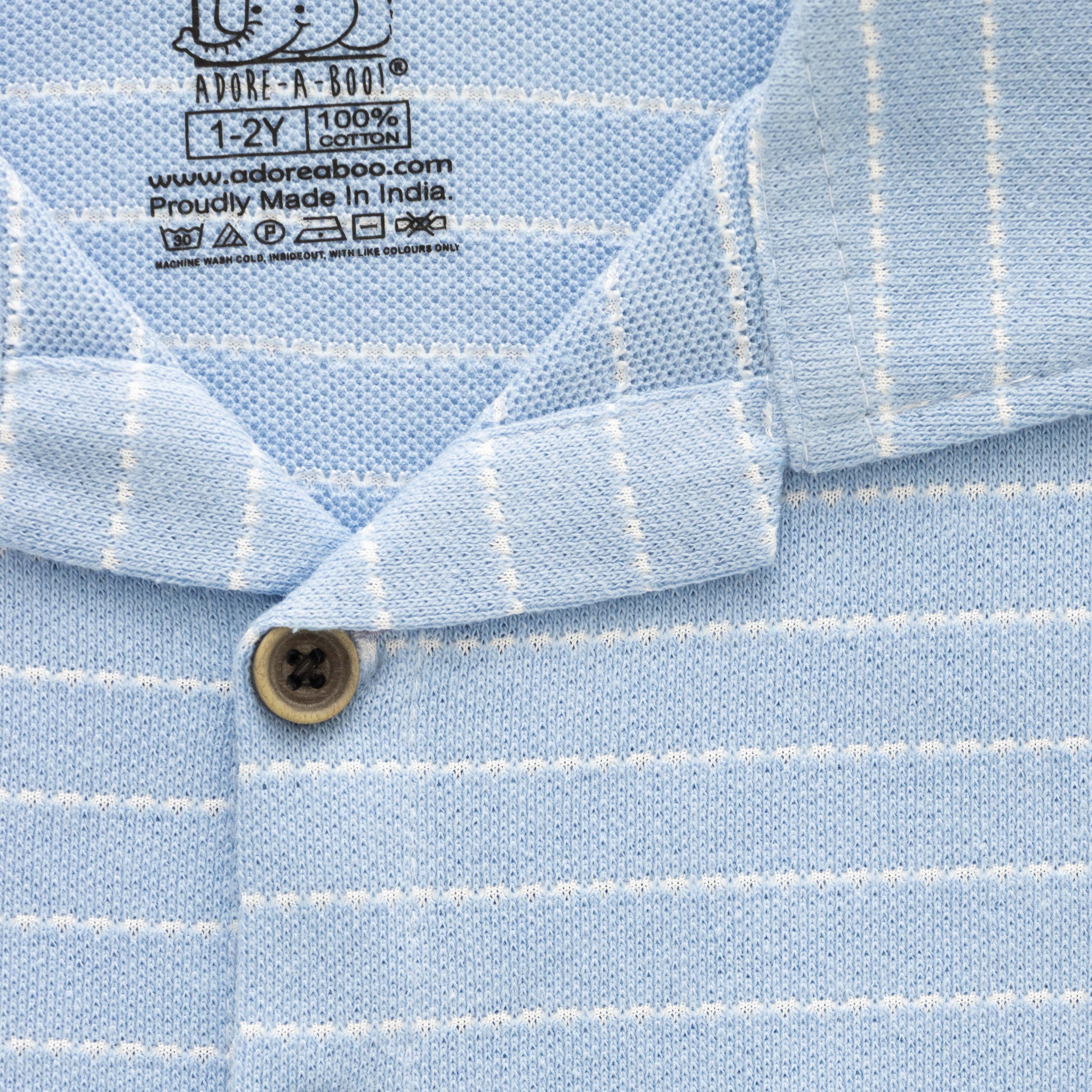 stripes boys shirt closeup