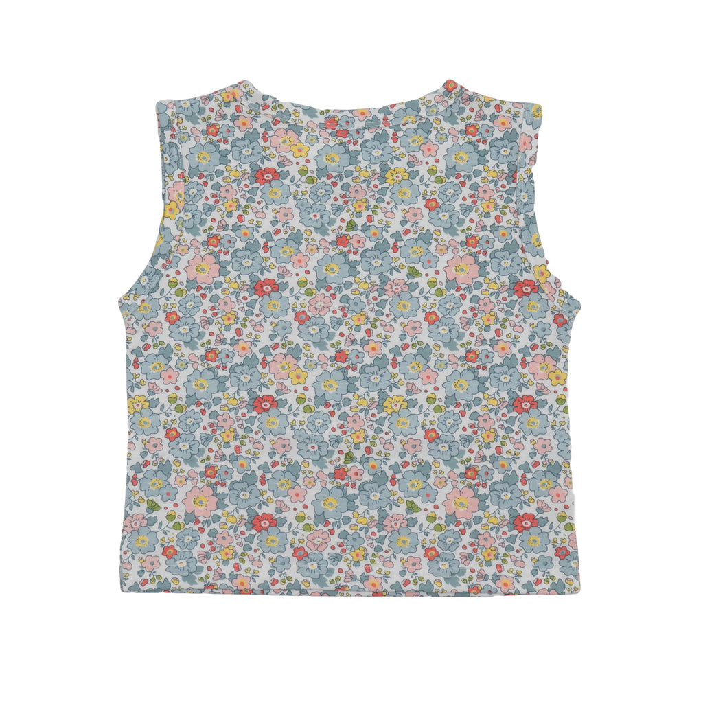 Baby Blue Floral Printed Lounge Wear Set