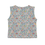 Baby Blue Floral Printed Lounge Wear Set
