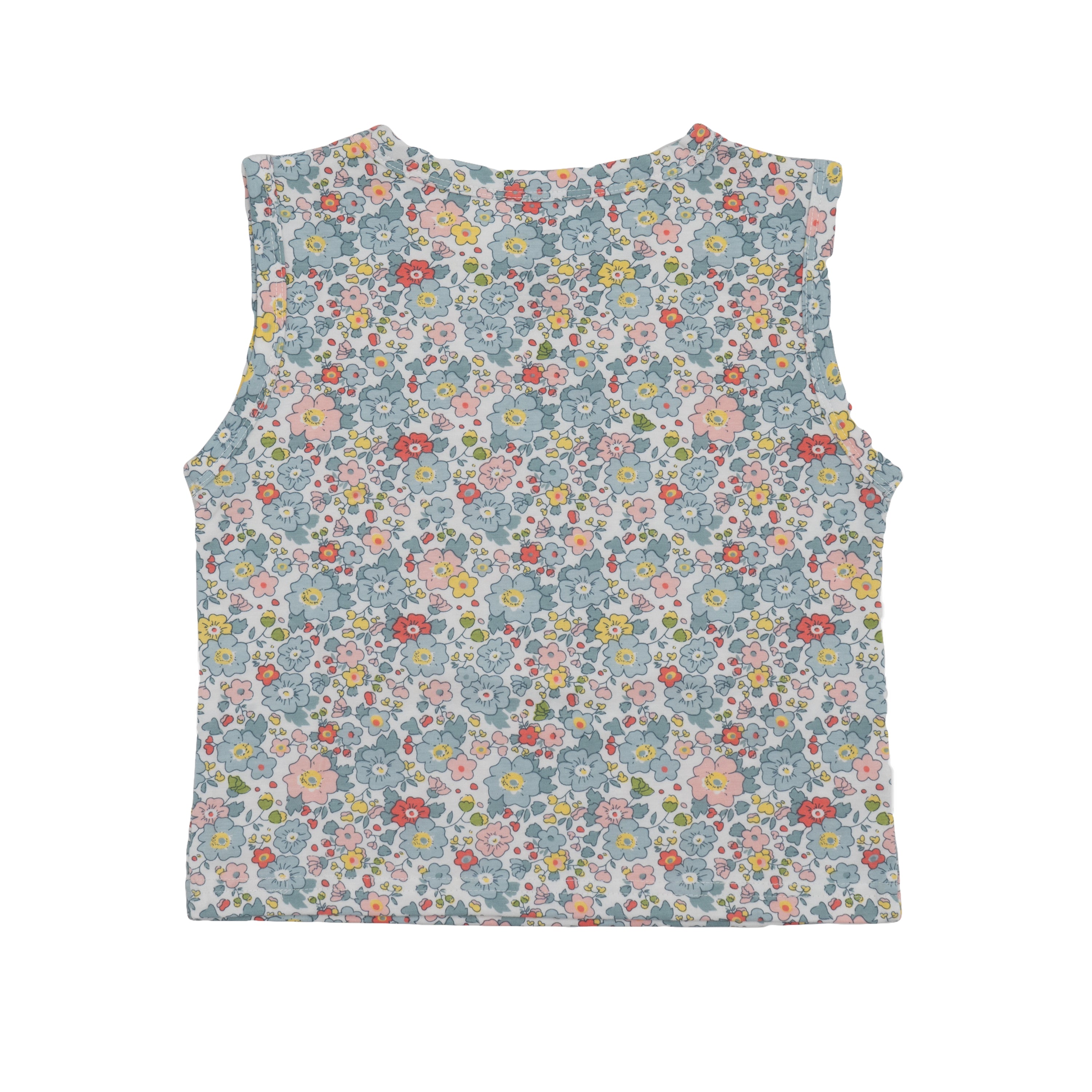 Baby Blue Floral Printed Lounge Wear Set
