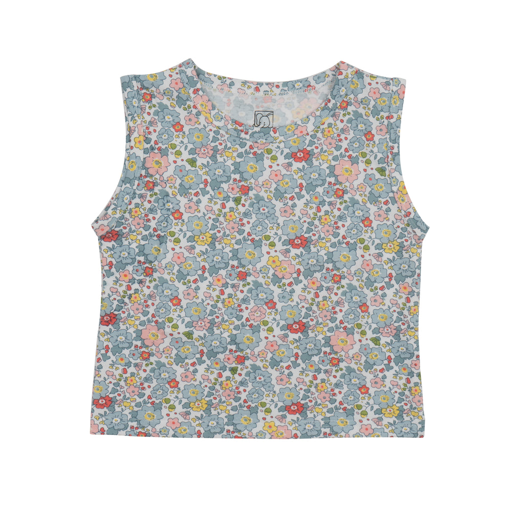 Baby Blue Floral Printed Lounge Wear Set
