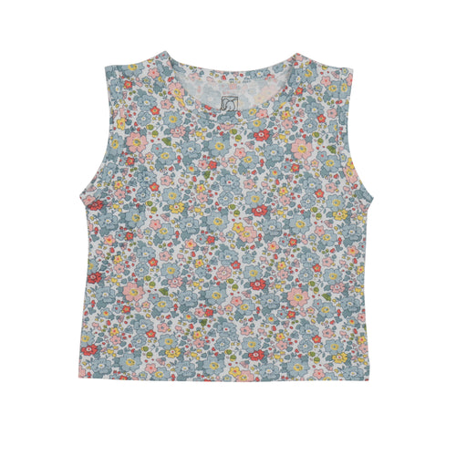 Baby Blue Floral Printed Lounge Wear Set