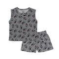 Baby Grey Dino Printed Lounge Wear Set