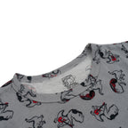 Baby Grey Dino Printed Lounge Wear Set