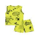 Baby Yellow Mickey Printed Lounge Wear Set