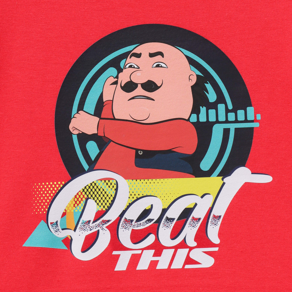 Beat This Swag Graphic Kids T-Shirt – Motu Patlu