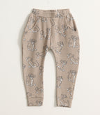 Beige Lion Cub Print Kids Pyjama Set