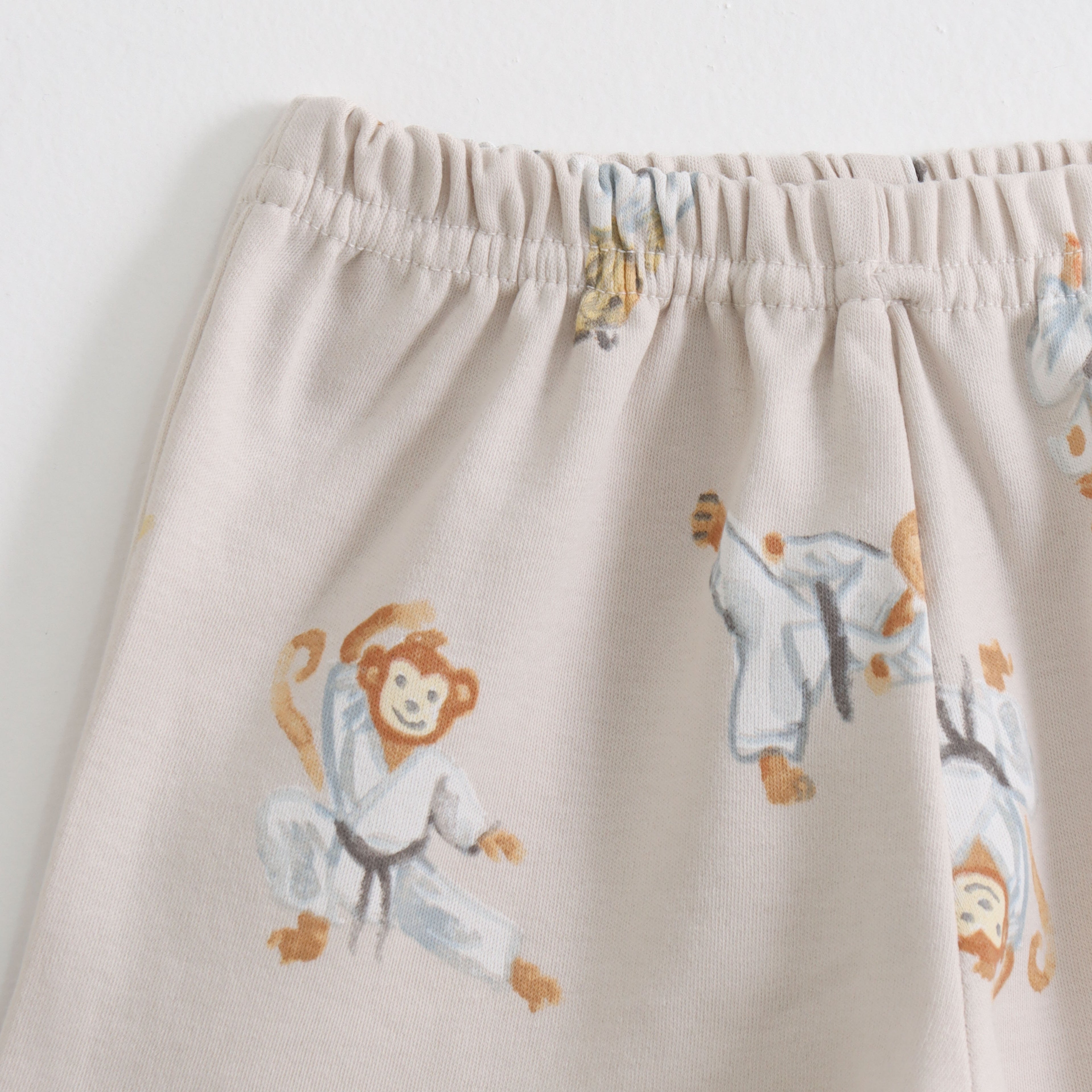 Beige Safari Animal Print Kids Co-ord Set