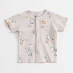 Beige Safari Animal Print Kids Co-ord Set