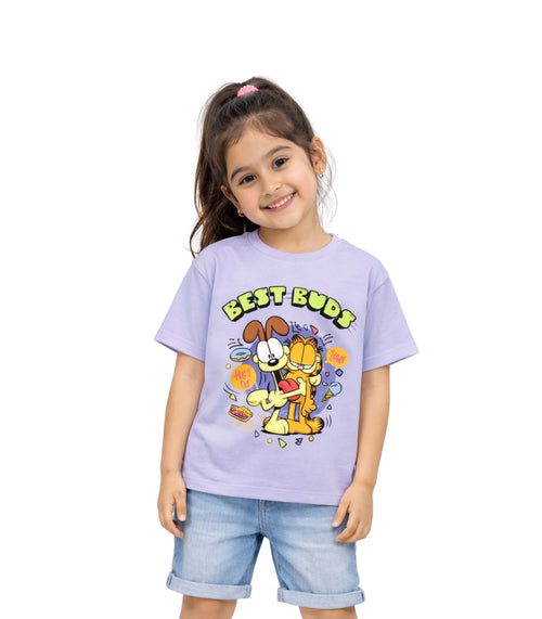 Best Buds Garfield Print Kids T-Shirt