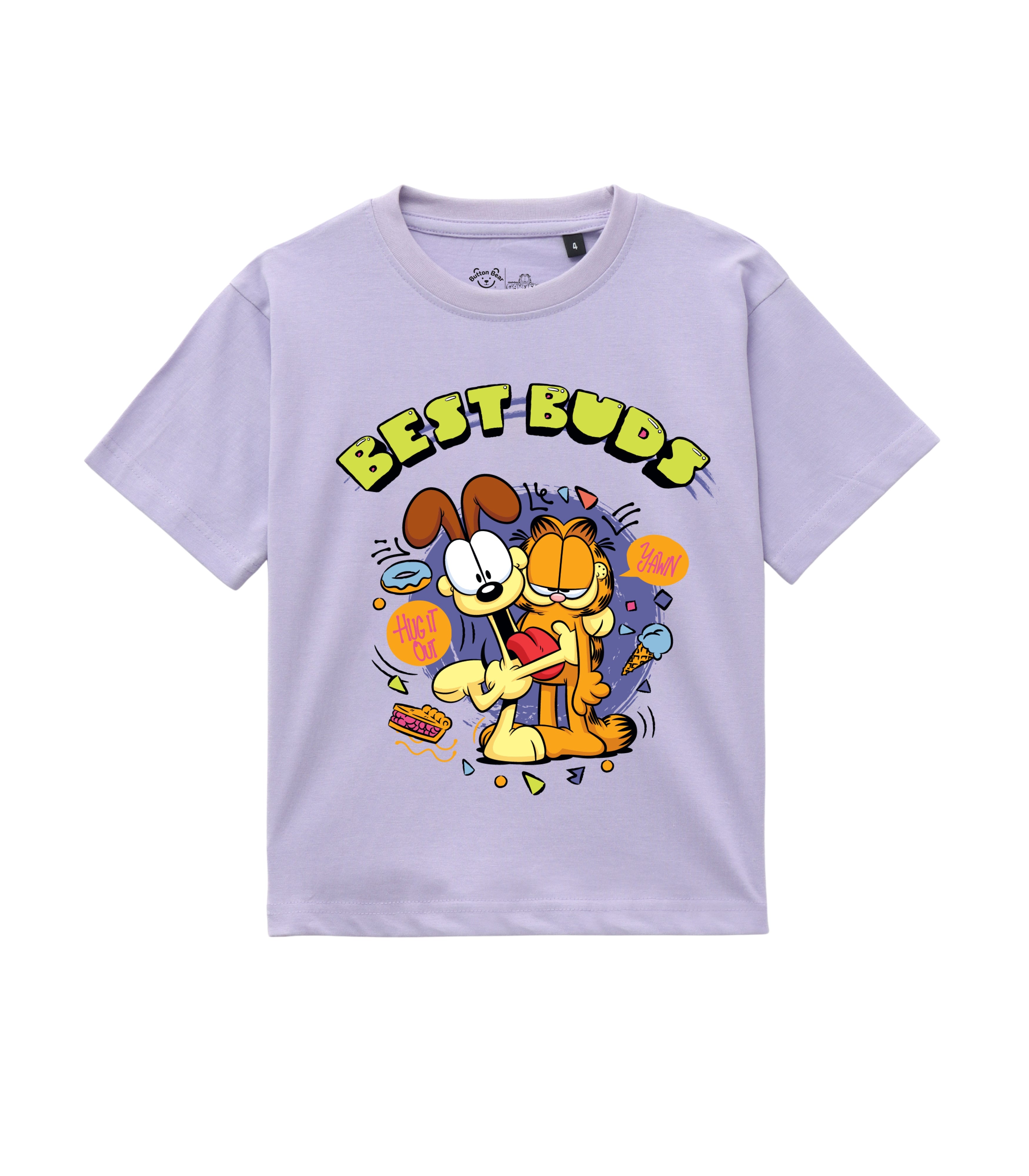 Best Buds Garfield Print Kids T-Shirt