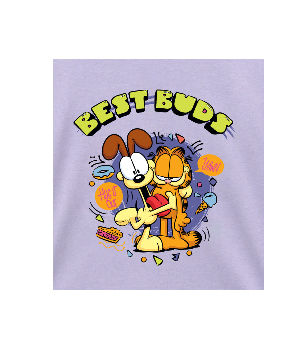 Best Buds Garfield Print Kids T-Shirt