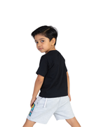 Black “Attitude This” Garfield Kids T- Shirt and Shorts Set