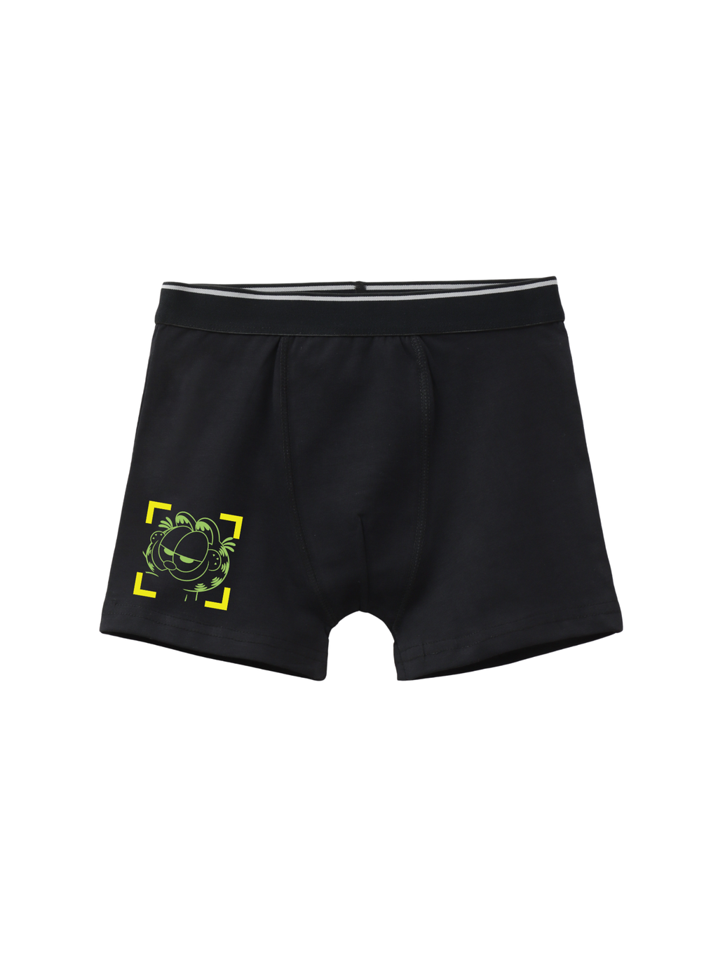 Black Garfield Sneaky Look Action Kids Trunks