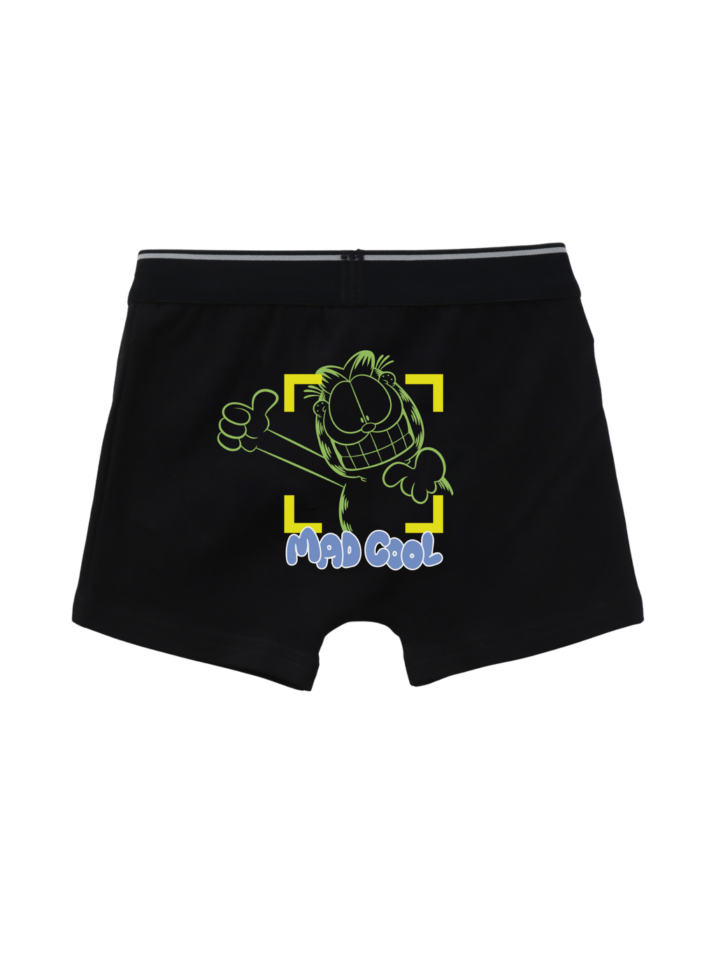 Black Garfield Sneaky Look Action Kids Trunks
