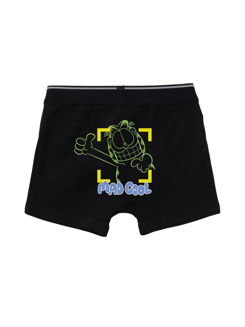 Black Garfield Sneaky Look Action Kids Trunks