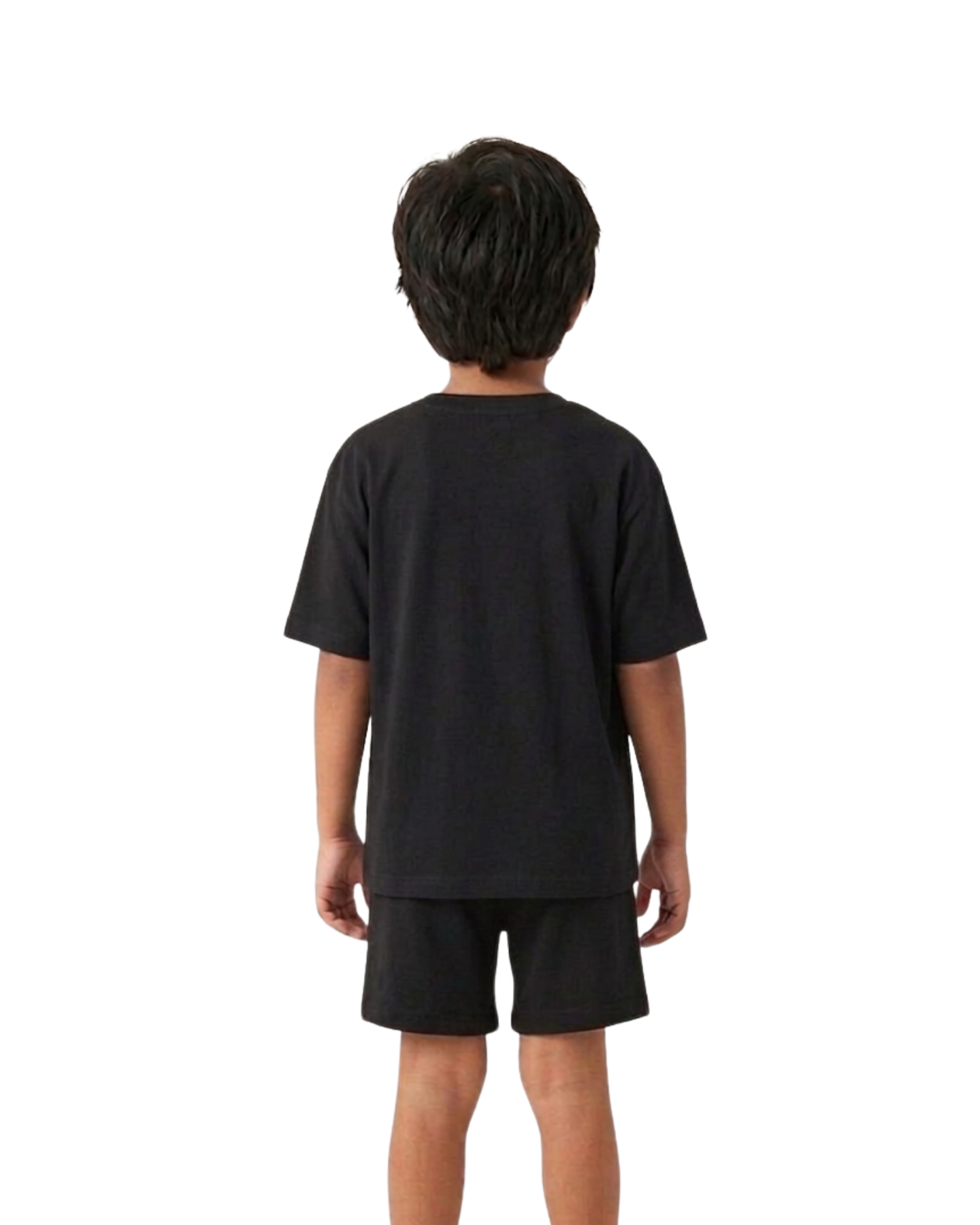 Black SpongeBob Neon Graphic Kids T- Shirt and Shorts Set