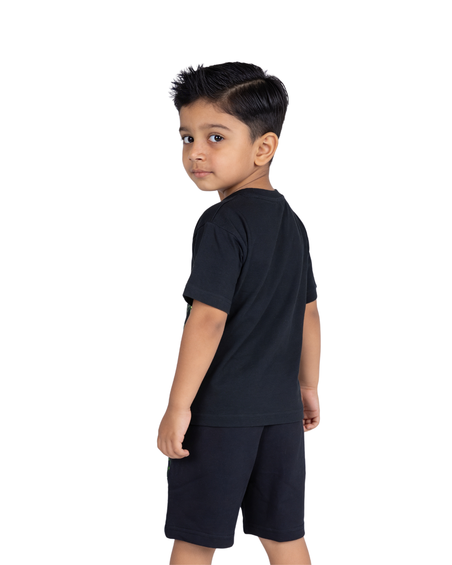 Black TMNT Heroes Kids T- Shirt and Shorts Set