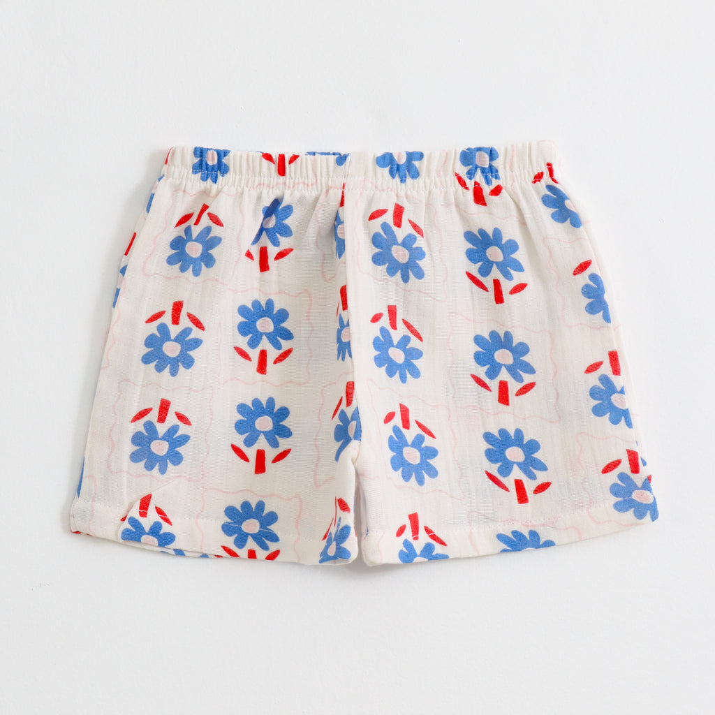 Blue Daisy Floral Print  Co-ord Set