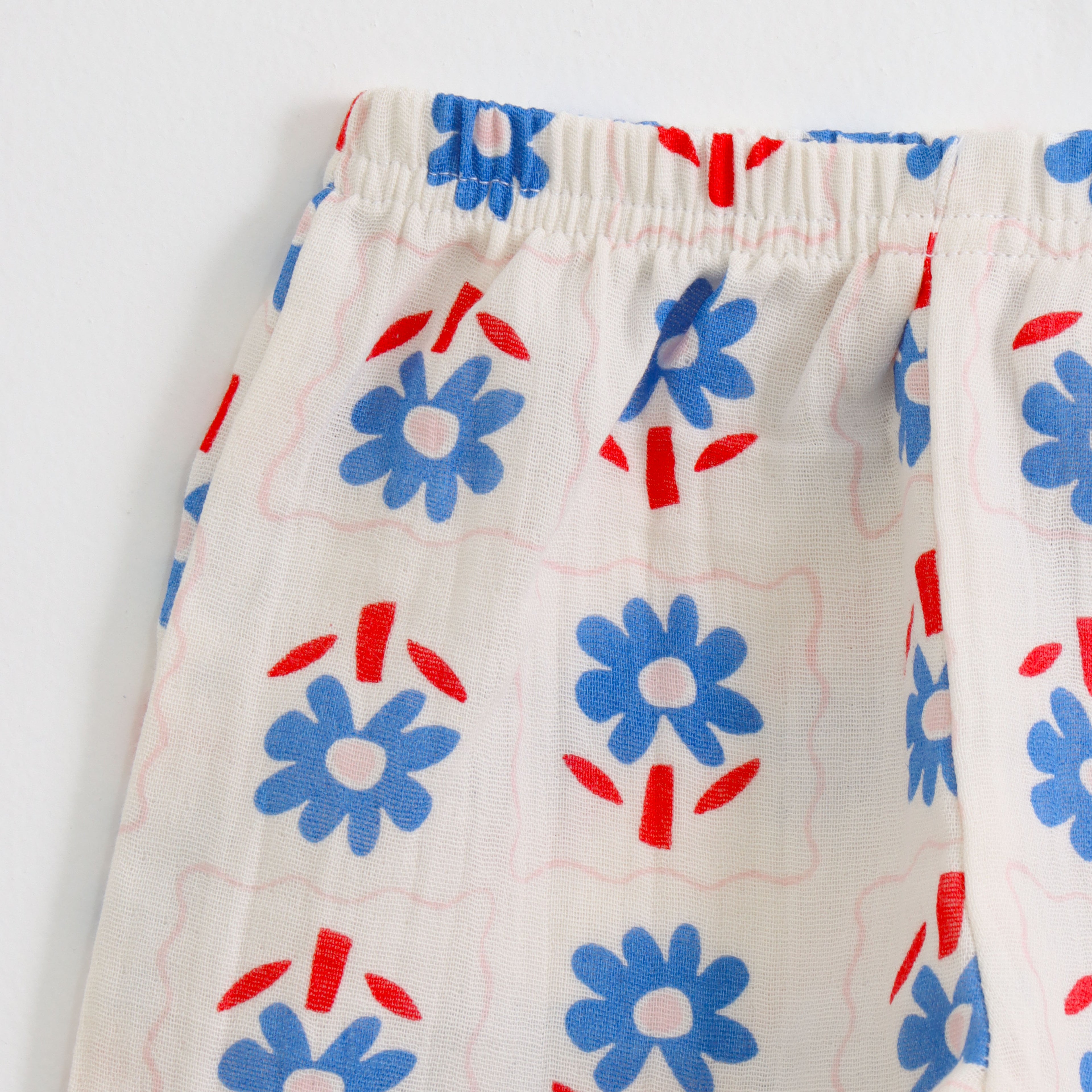 Blue Daisy Floral Print  Co-ord Set