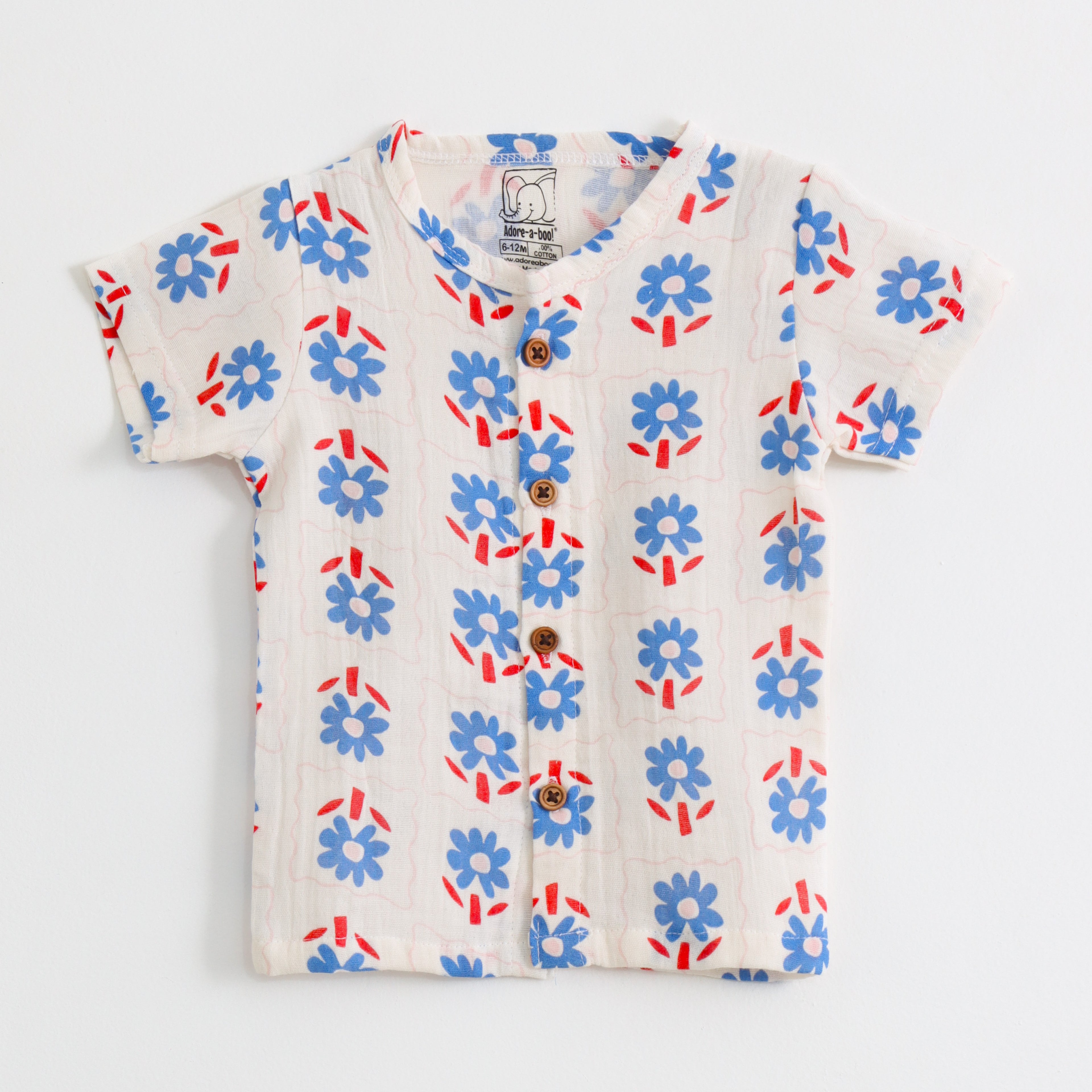 Blue Daisy Floral Print  Co-ord Set