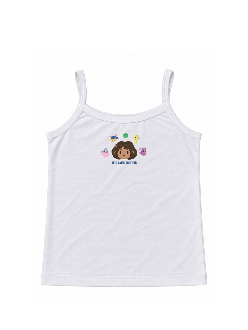 Let's Work Together Girls Cotton Camisole – Dora©