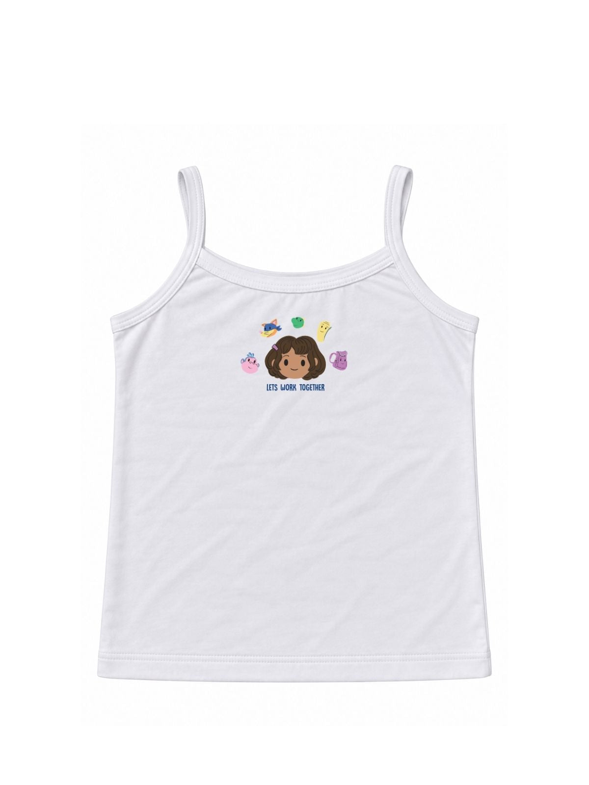 Let's Work Together Girls Cotton Camisole – Dora©
