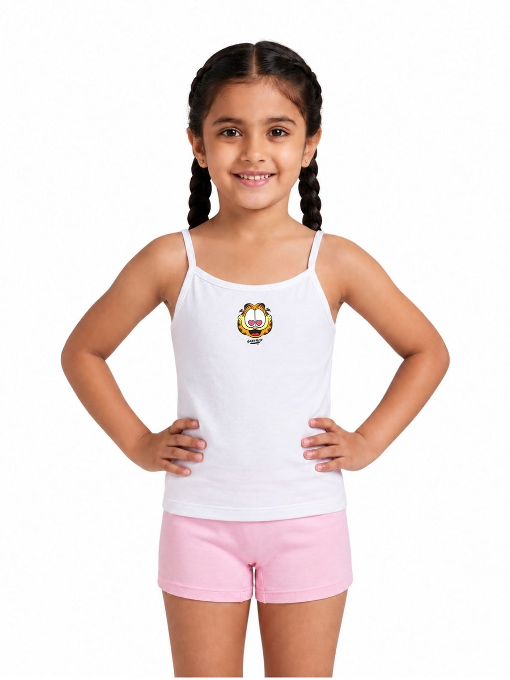 Heart Eyes Garfield Girls Cotton Camisole – Garfield©
