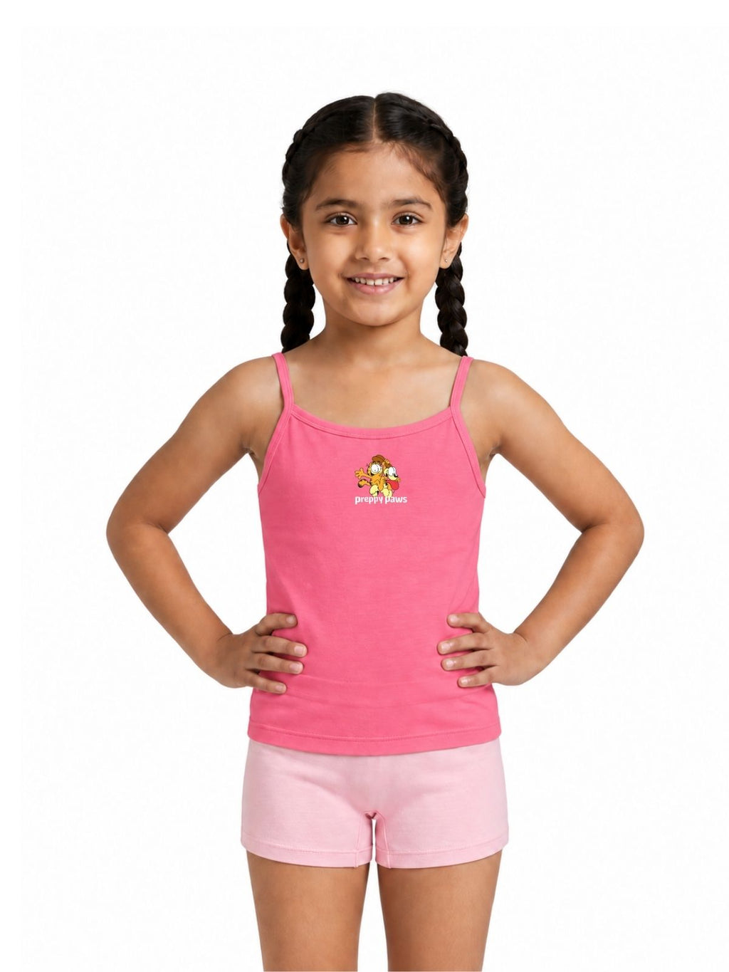 Preppy Paws Garfield Girls Cotton Camisole – Garfield©