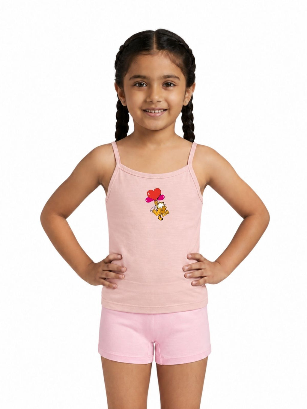 Heart Balloons Girls Printed Camisole – Garfield©