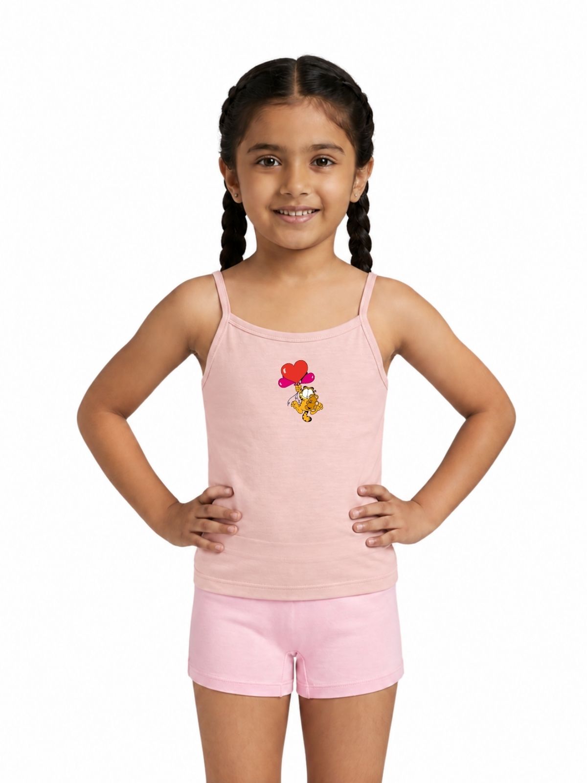 Heart Balloons Girls Printed Camisole – Garfield©