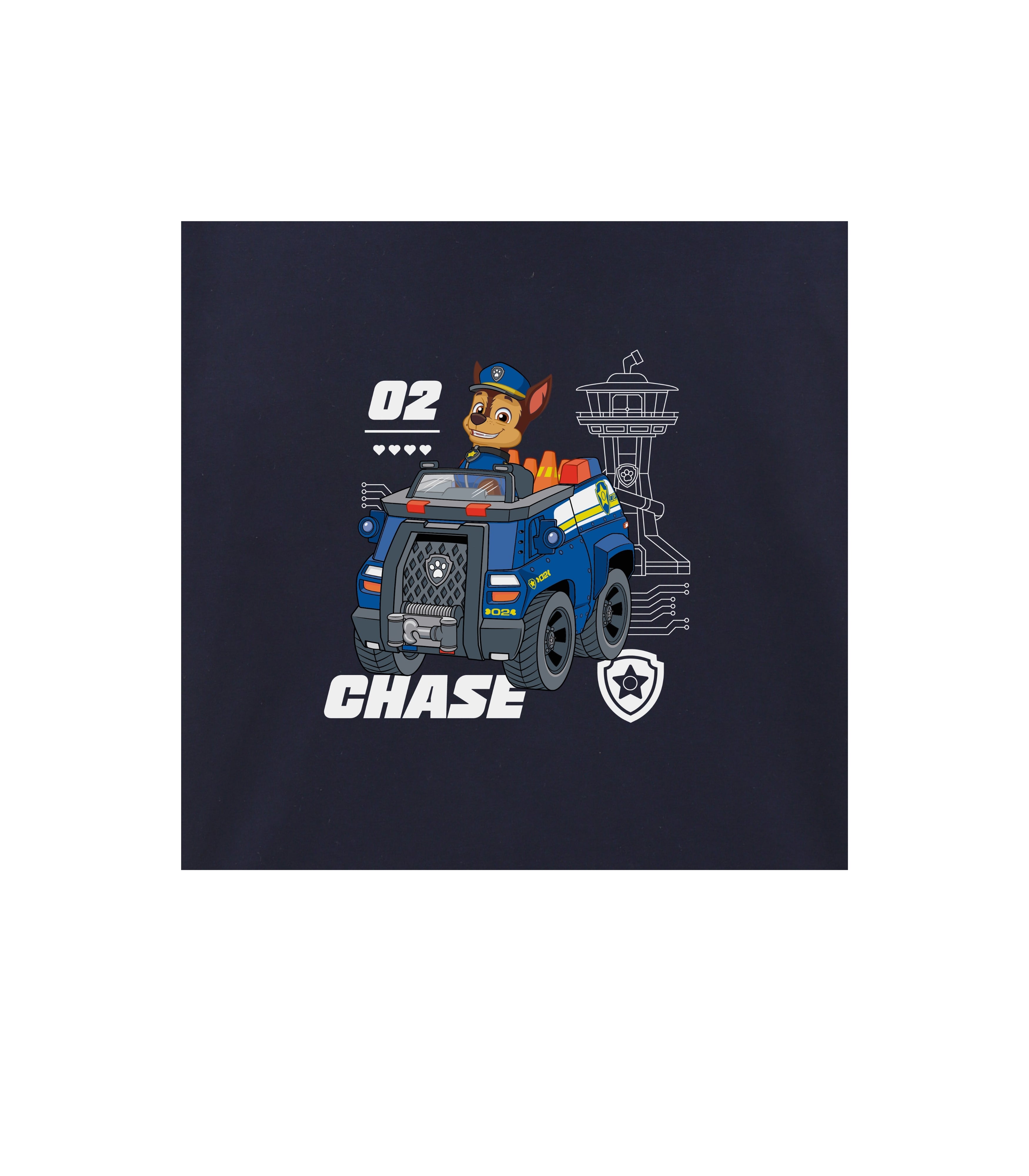 Chase Paw Patrol Action Print Kids T-Shirt