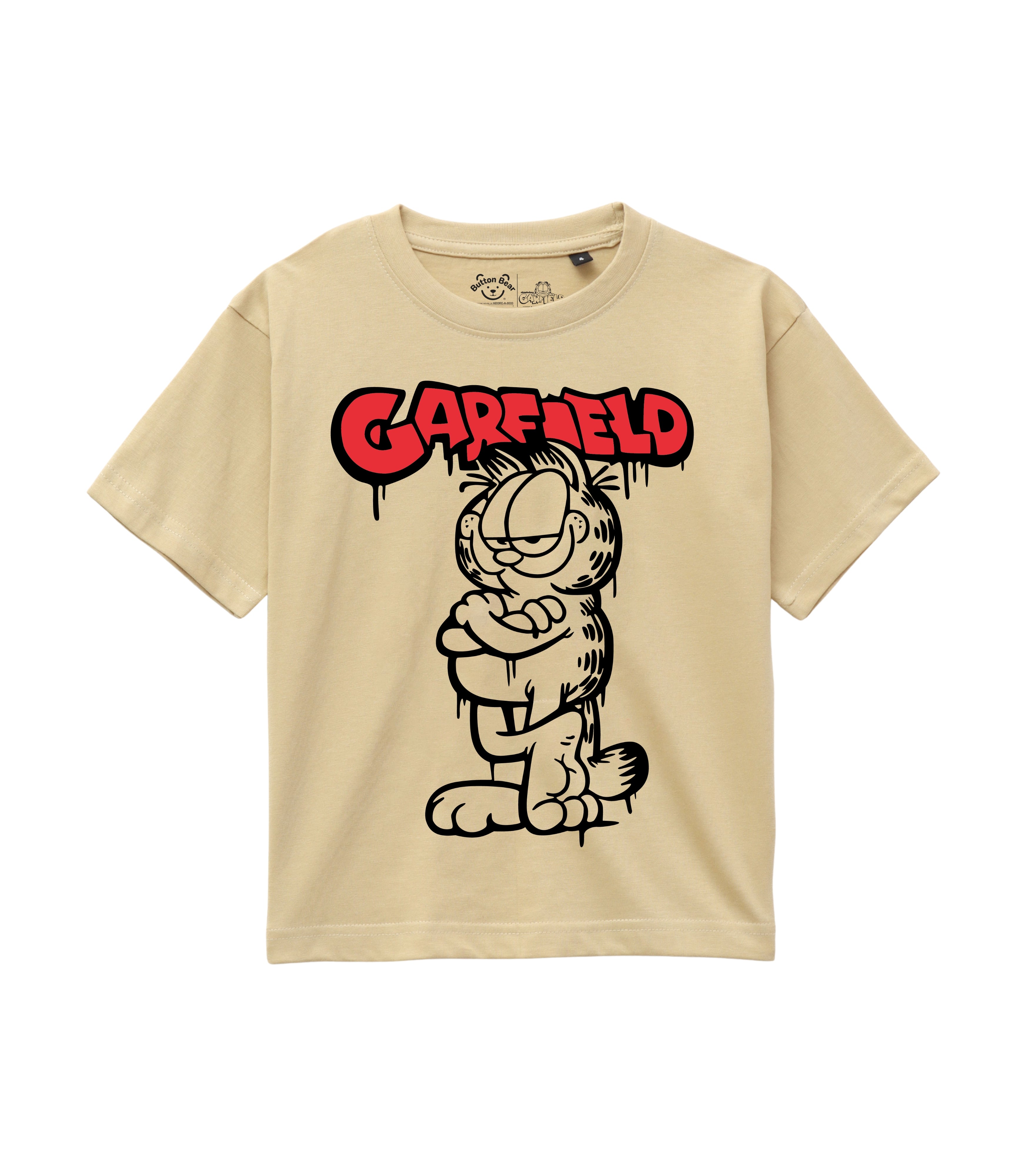 Classic Garfield Logo Print Kids T-Shirt