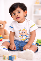 Cocomelon JJ Cartoon Print Baby T-Shirt