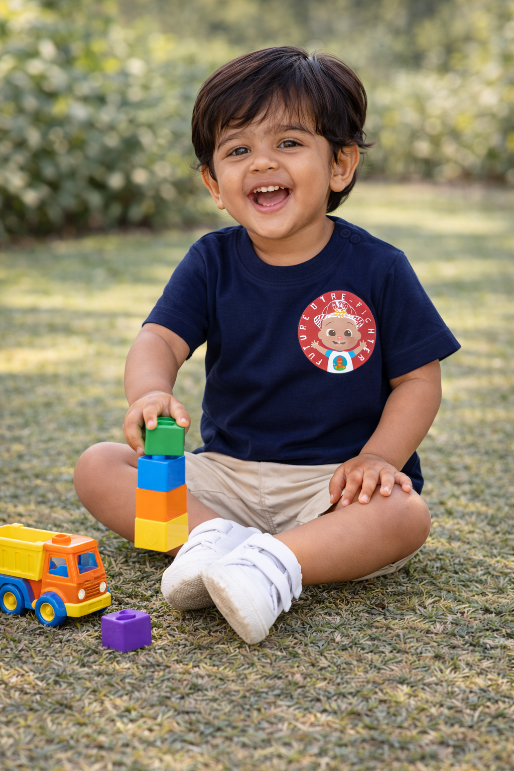 Cocomelon JJ Firefighter Baby T-Shirt