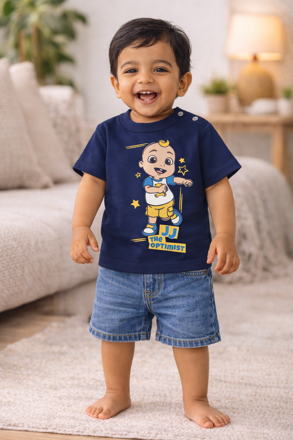 Cocomelon JJ The Optimist Cartoon Baby T-Shirt