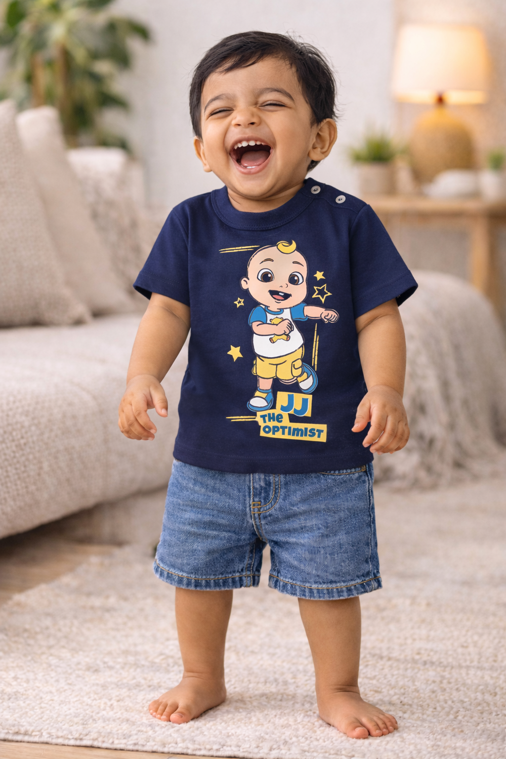 Cocomelon JJ The Optimist Cartoon Baby T-Shirt