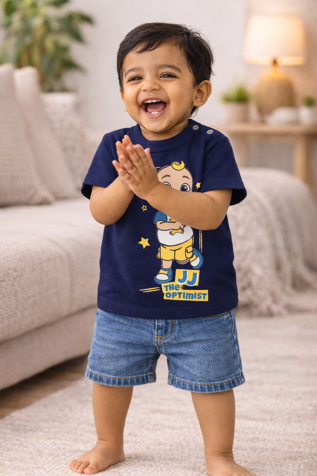 Cocomelon JJ The Optimist Cartoon Baby T-Shirt
