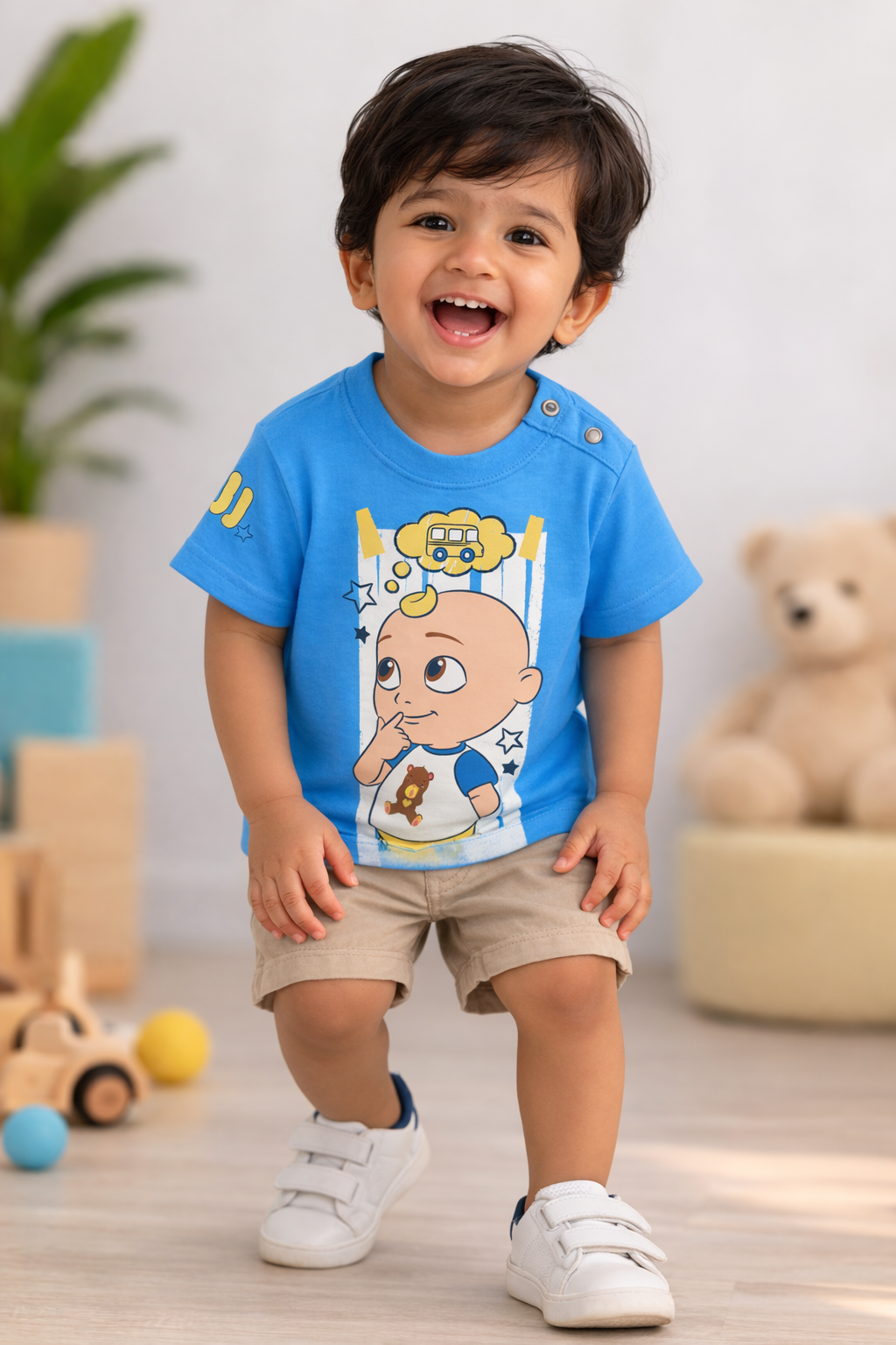 Cocomelon JJ Thinking Cartoon Baby T-Shirt